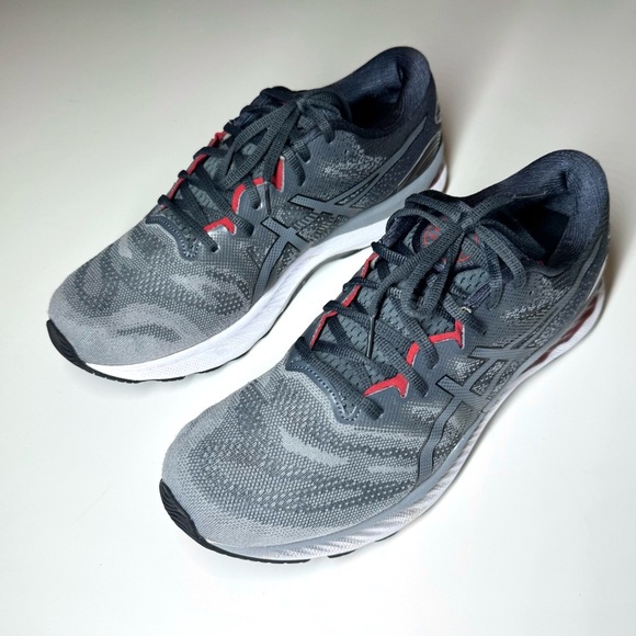 Asics Men’s Gel- Nimbus 23 Gray and Red athletic Running Shoes Size- 11.5 - Picture 7 of 11